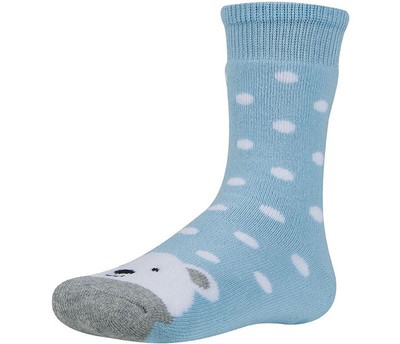 Ysabel Mora Mädchen Thermosocken Stoppersocken Strümpfe Teddy hellblau