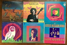  VICTOR MOSCOSO COVERS LP lot of seven Garcia, Cropper, Grisman, Mann, etc.