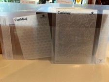 2 Cuttle Bug Embossing Folders w/ Trim Seeing Spots, Rock Princess