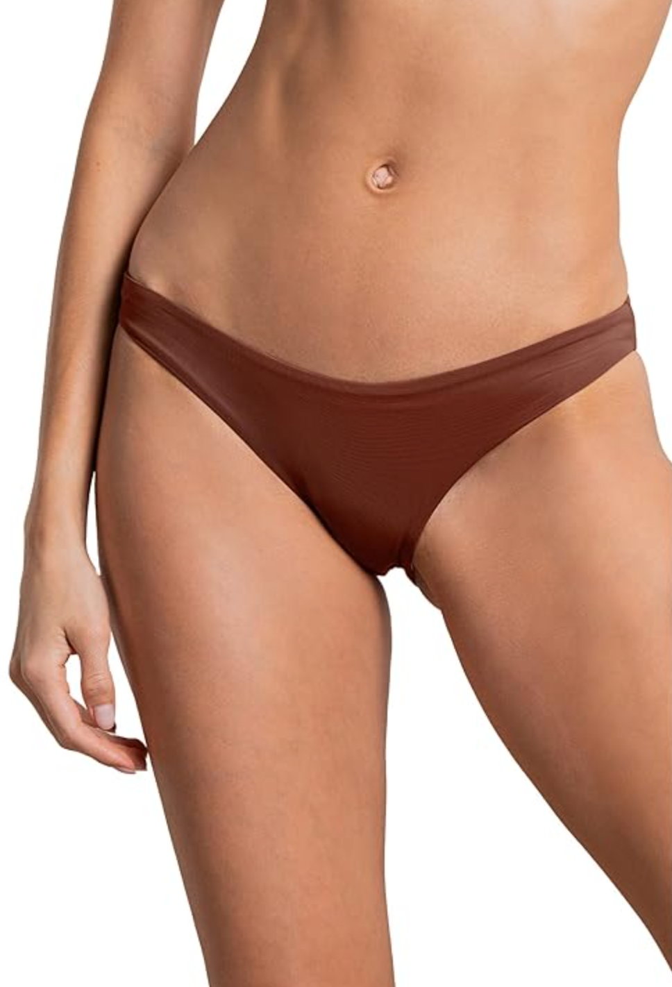 Maaji L85542 Womens Pink Moccachino Flirt Thin Side Bikini Bottoms Size Small