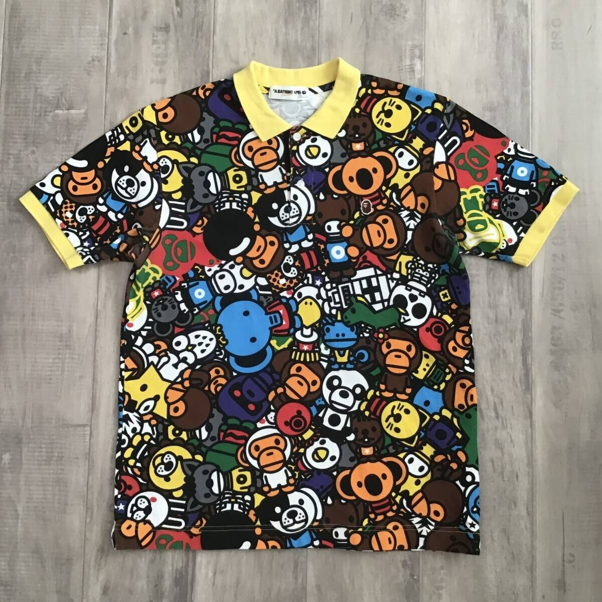 BAPE Milo Animal Safari Polo Shirt a bathing ape NIGO Size M | eBay