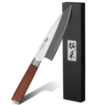 TURWHO 16cm Fischkopf Sashimi Messer Thunfisch Sushi Lachs Metzger Kochmesser