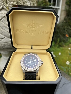 BREITLING Avenger Seawolf New Rubber Strap Full Breitling Service ...