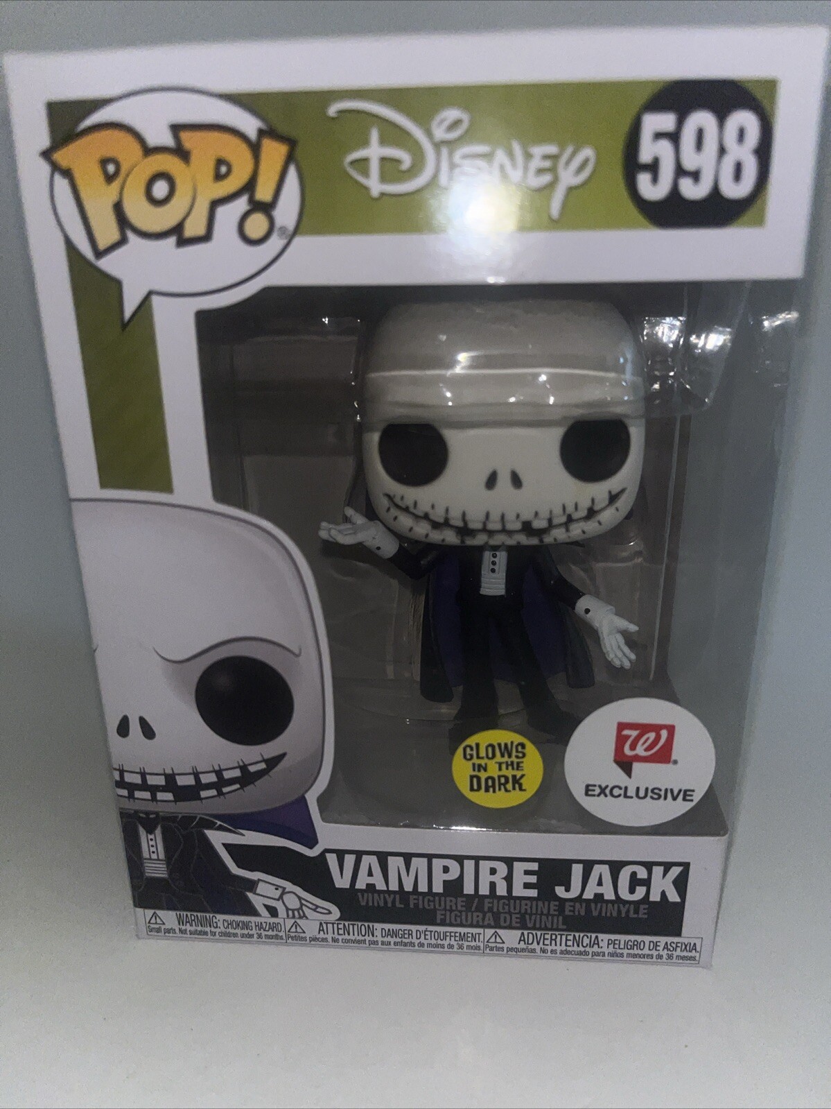 Funko Pop! Vinyl: Disney - Vampire Jack (Glow) - Walgreens (Exclusive) #598