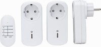 Kopp Funksteckdosen-Set 3+1 Fernbedienung Innenbereich Weiß IP20