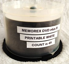 DVD  R 4.7GB 4X Printable White Count is 49