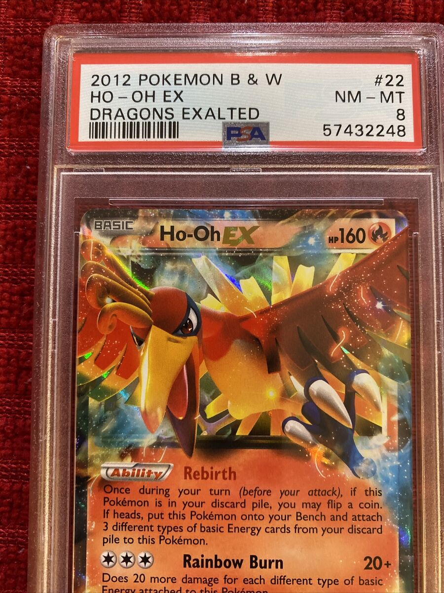 2012 Pokemon Card Ho-Oh EX Dragons Exalted 22/124 RARE HOLO