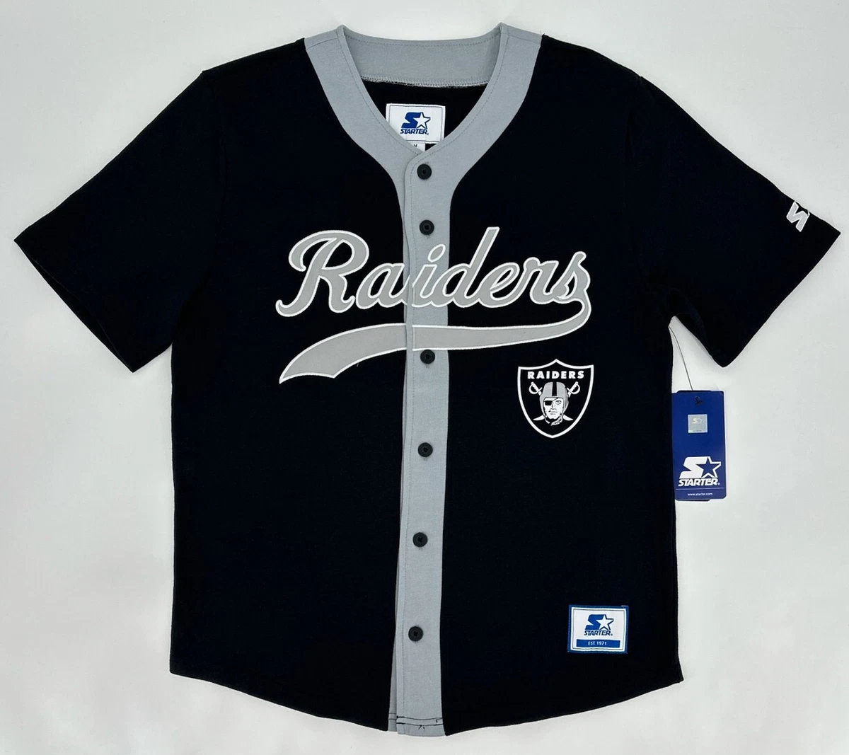 Starter Oakland Raiders ベースボールシャツ Preços baixos em Starter Oakland Raiders NFL educativos