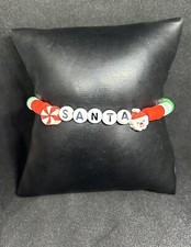Santa Christmas Heishi Bracelet