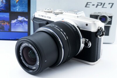 Olympus PEN E-PL7 16.1MP 14-42mm Lens Black [Exc+++] w/8GB SD Card