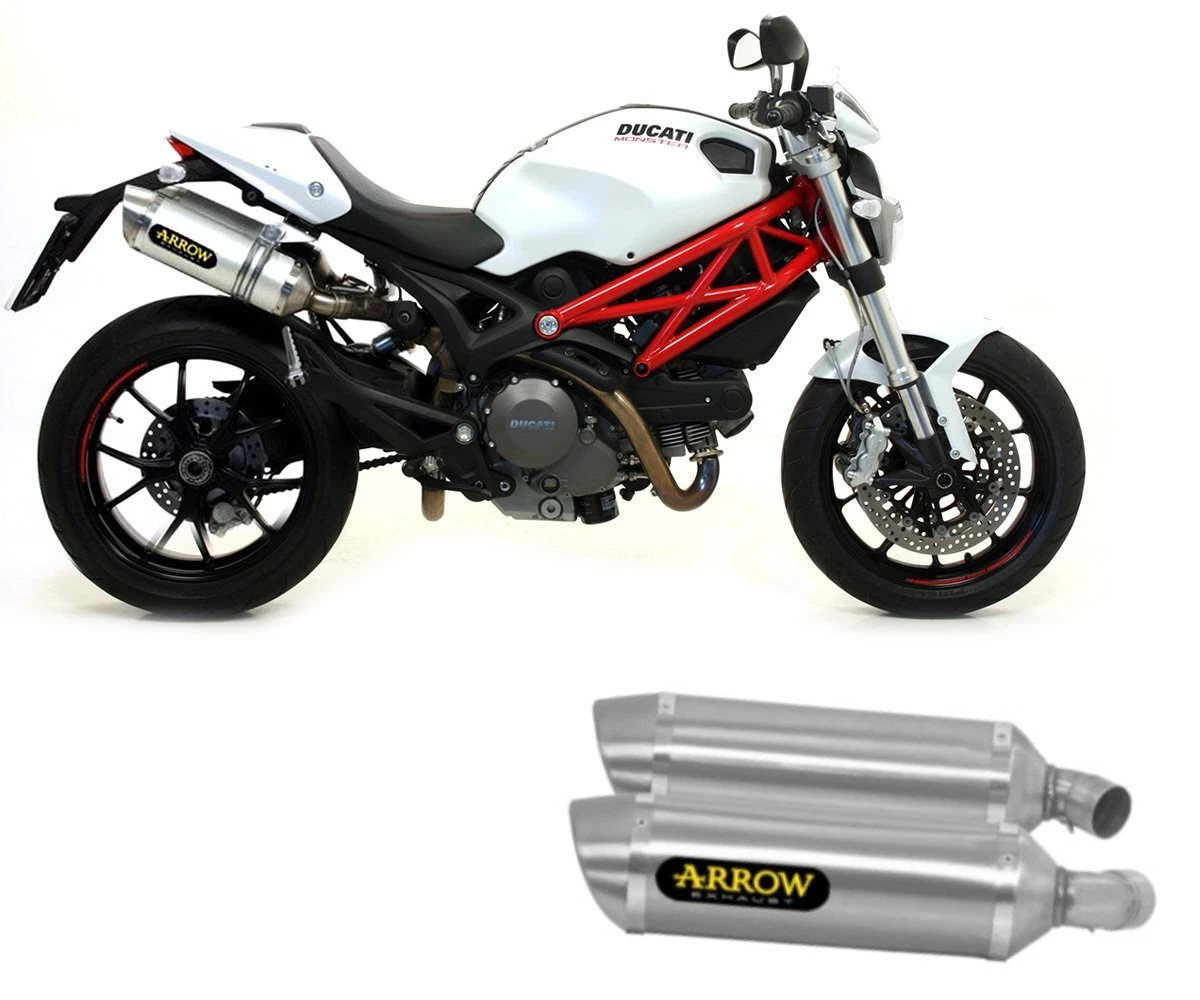 Exhaust Arrow Thunder Aluminium for Ducati Monster 796 2010 2014