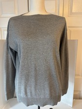 Lands End Relaxed Gray Crewneck Medium Dressy Casual EUC Vintage
