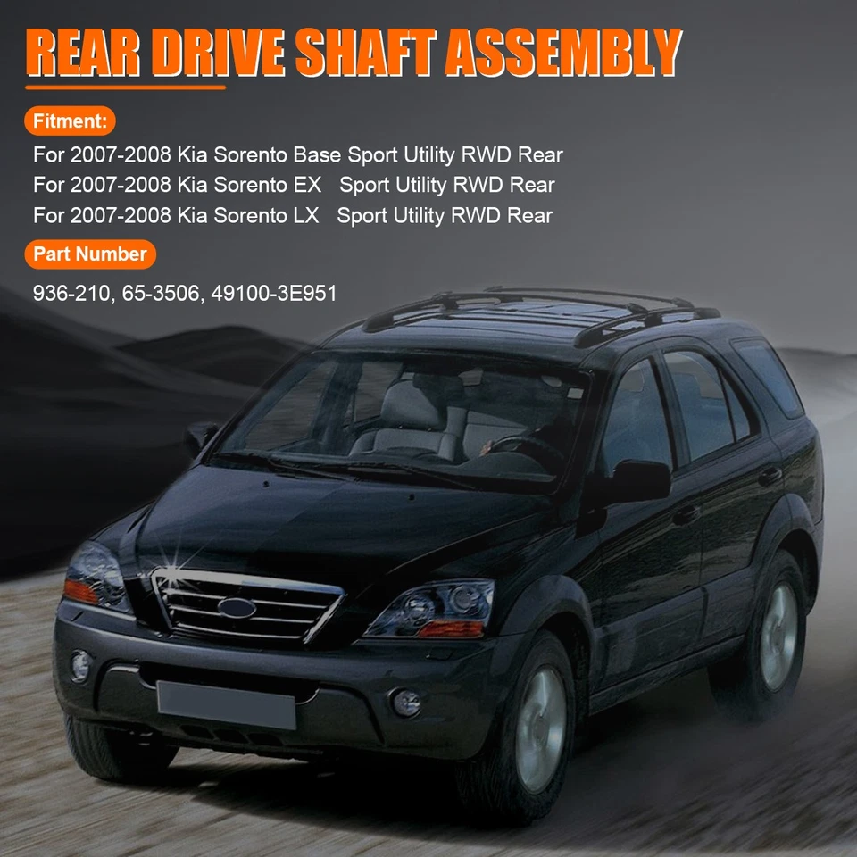 Genuine Rear Driveshaft Prop Shaft Assy For 2007 2008 Kia Sorento Base EX LX RWD Foto 2 de 4