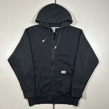 y2k Pro Club Black Full Zip Hoodie Sweatshirt Men's Size Medium Streetwear Skate