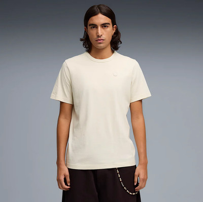 PUMA Herren T-Shirt Logo Elevated 692054 87 TEE Alpine Snow Weiß Kurzarm