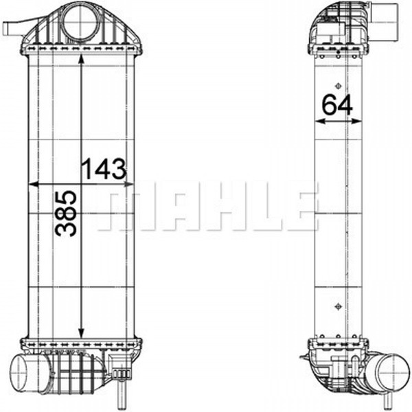 Mahle LadeluftküHler FüR Renault Kangoo Express FW0/1_ Kangoo/Grand KW0/1_-image