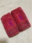 Yves Saint Laurent YSL Logo Hand Towel Set Guest Red Deadstock Not Used
