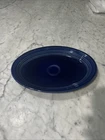 Fiesta Cobalt Blue Oval Ceramic Serving Platter  13.5" Homer Laughlin USA
