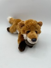 Russ Berrie Yomiko Red Orange Fox Stuffed Animal 12" 39504 Laying White Forest