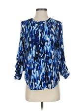 Collective Concepts Women Blue 3/4 Sleeve Blouse XS