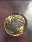 🌈🔥1948 D Roosevelt 90% Silver Dime ICG Graded MS67 FB, Beautiful Rainbow Toner — photo 3