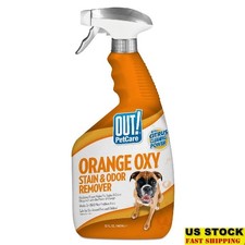 Orange Oxy Stain Odor Remover Clean Pet Stain and Odor Eliminator, 32 Ounces