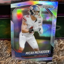 2025 Panini Prizm - Micah McFadden #95 Silver Prizm