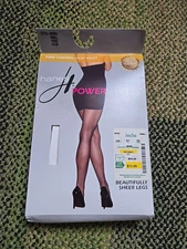 Hanes Power Shaper Pantyhose Womens Small Nude High Waist Sheer Shapewear