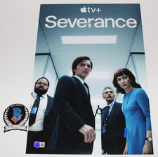 ADAM SCOTT SIGNED 'SEVERANCE' 12x18 SHOW PHOTO POSTER MARK SCOUT BAS BECKETT COA
