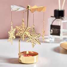 1pc Rotary Tea Light Holder Rotating Candle Carousel Shop Window Decoration