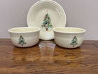 HOMER LAUGHLIN FIESTA CHRISTMAS TREE *LOT of 3 *2 GUSTO BOWLS *1 NWT 9" PLATE — photo 1