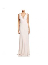 AIDAN MATTOX Womens Pink Sleeveless Full-Length Evening Sheath Dress 8