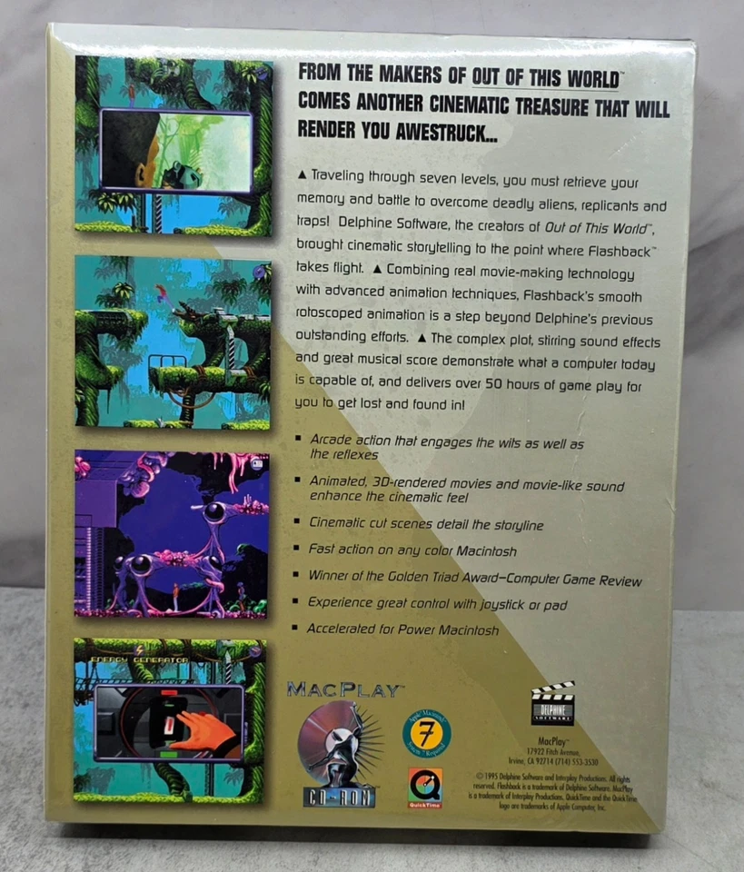 New Enhanced Flashback by MacPlay Apple Mac Macintosh CD-ROM Computer Game - Image 2 of 4
