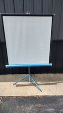 Vintage DA-LITE Movie Slide Projection Portable Screen 40x40