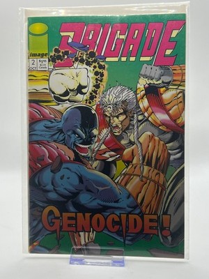 Brigade #2 Image Comics 1992 Genocide! Oct 1992 VF Comic Book Superhero Bagged