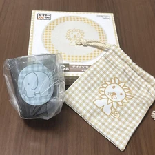 Taito Kuji Luna Animal Color Cup Design Plate Drawstring Bag SET