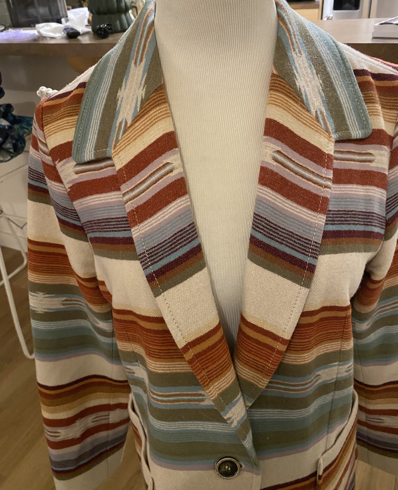 Pendleton Womens 100% Virgin Wool Southwestern Az… - image 2