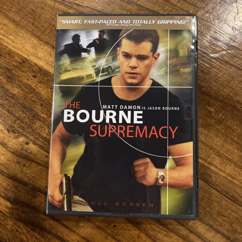 The Bourne Supremacy DVD Matt Damon, Full Screen