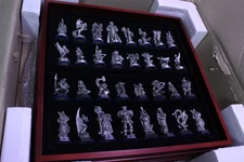 DANBURY MINT FANTASY OF THE CRYSTAL CHESS SET- Very Nice Condition!