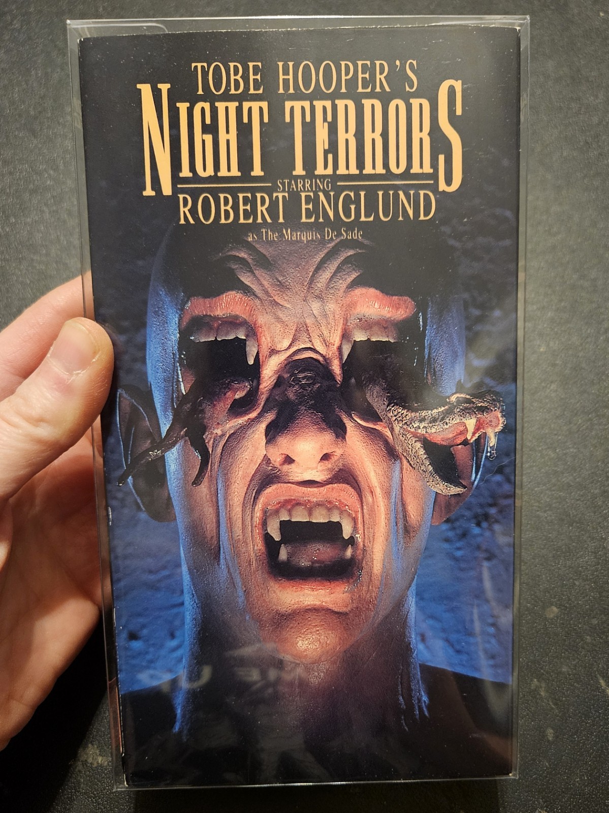 Tobe Hooper's Night Terrors Robert Englund (VHS, 1995) CUT BOX Horror Movie