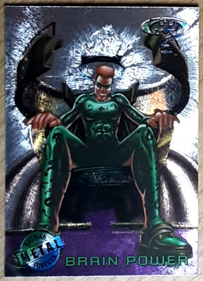 1995 Batman Forever Silver Flasher Card 17 BRAIN POWER.