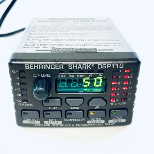 Behringer Shark DSP110 Digital Multi-Function Signal Processor w/ Power Cable - Picture 3 of 3