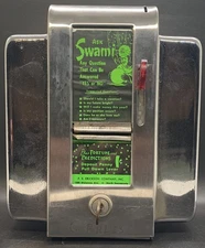 Ask Swami 1950’s Fortune Machine And Napkin Dispenser With Fortune Cards and Key