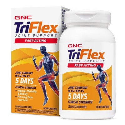 GNC TriFlex Gelenkstütze schnellwirkend, 120 Kapseln, Glucosamin & Chondroitin