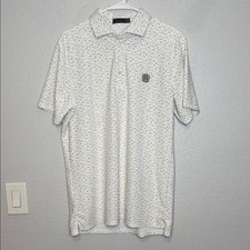 G/FORE Men's Floral All-Over Print Polo Golf Shirt Large