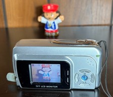 Vivitar ViviCam 4100 4.0MP Digital Camera - Silver Black - Tested Working