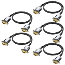 5 PCS VGA Monitor Cable 6FT Male To Male 15Pin Gold Plated Video Cord PC