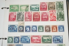 BRITISH COLONIES A-B COLLECTION OF 2,035 STAMPS MINT & USED IN ALBUM