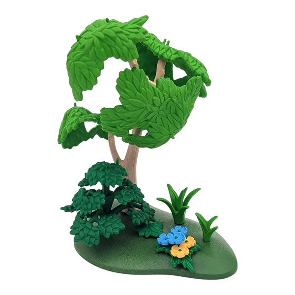 Playmobil suelo verde árbol plantas flores bosque medieval