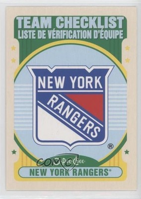 2021-22 O-Pee-Chee Team Checklist Retro New York Rangers #570 e6j